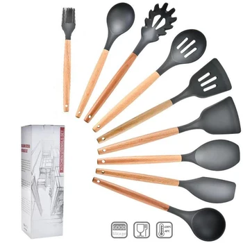 8/9/11Pcs Silicone Kitchenware Non-stick Cookware Cooking Tool Spatula Ladle Egg Beaters Shovel Spoon Soup Kitchen Utensils Set
8/9/11Pcs Silicone Kitchenware Non-stick Cookware Cooking Tool Spatula Ladle Egg Beaters Shovel Spoon Soup Kitchen Utensils Set