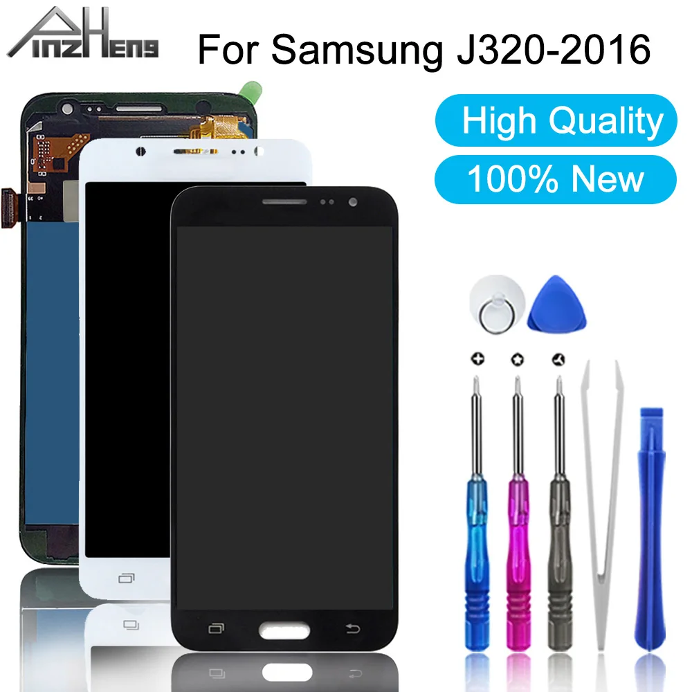 PINZHENG Original LCD For Samsung J320 2016 LCD Display Touch Screen For Samsung J320 2016 Digitizer Assembly Replacement LCDS
PINZHENG Original LCD For Samsung J320 2016 LCD Display Touch Screen For Samsung J320 2016 Digitizer Assembly Replacement LCDS