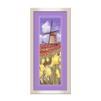Scenic Architecture Embroidered Fishxx Cross Stitch Kit C021 Dutch Windmill Tulip Pattern Home Handmade Decoration
Scenic Architecture Embroidered Fishxx Cross Stitch Kit C021 Dutch Windmill Tulip Pattern Home Handmade Decoration