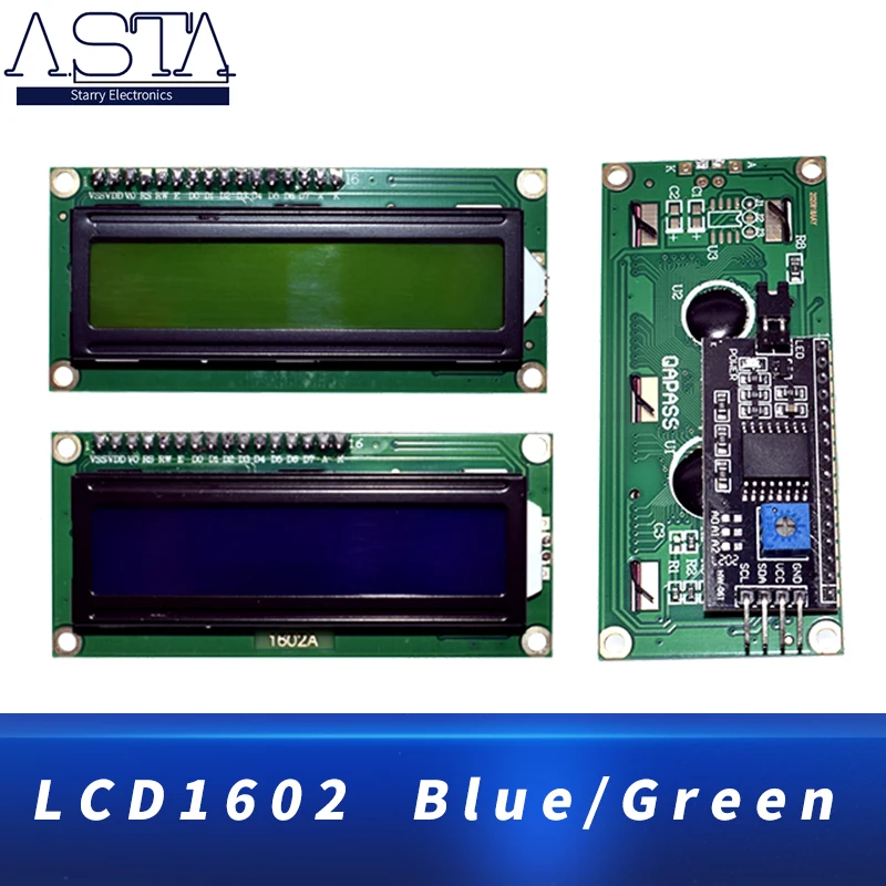 LCD module Blue Green screen IIC/I2C 1602 for arduino 1602 LCD UNO r3 mega2560 LCD1602
LCD module Blue Green screen IIC/I2C 1602 for arduino 1602 LCD UNO r3 mega2560 LCD1602