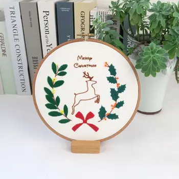 Christmas Elk DIY Embroidery Kit with Hoop Pattern Printed Handmade Needlework Cross Stitch Painting Sewing Craft Home Decor
Christmas Elk DIY Embroidery Kit with Hoop Pattern Printed Handmade Needlework Cross Stitch Painting Sewing Craft Home Decor