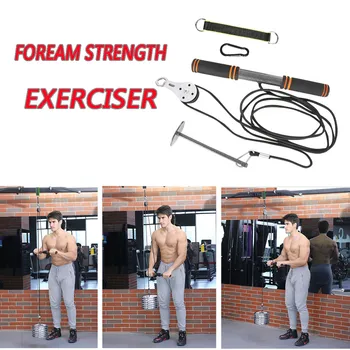Gym Fitness Forearm Trainer Strengthener Hand Gripper Strength Exerciser Strong Power Stick Pull Rope Wrist Roller Equipment
Gym Fitness Forearm Trainer Strengthener Hand Gripper Strength Exerciser Strong Power Stick Pull Rope Wrist Roller Equipment