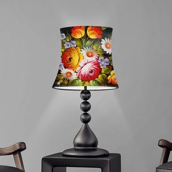 Washable Universal Table Lamp Lampshade Russian Style Lamp Shade Retro Flowers Print Bedroom Bedside Light Cover Removable 
Washable Universal Table Lamp Lampshade Russian Style Lamp Shade Retro Flowers Print Bedroom Bedside Light Cover Removable