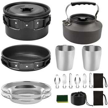 1 Set Multipurpose Practical Non-stick Useful Convenient Simple Cookware Tableware Silverware for Barbecue Outdoor Hiking Backpa
1 Set Multipurpose Practical Non-stick Useful Convenient Simple Cookware Tableware Silverware for Barbecue Outdoor Hiking Backpa