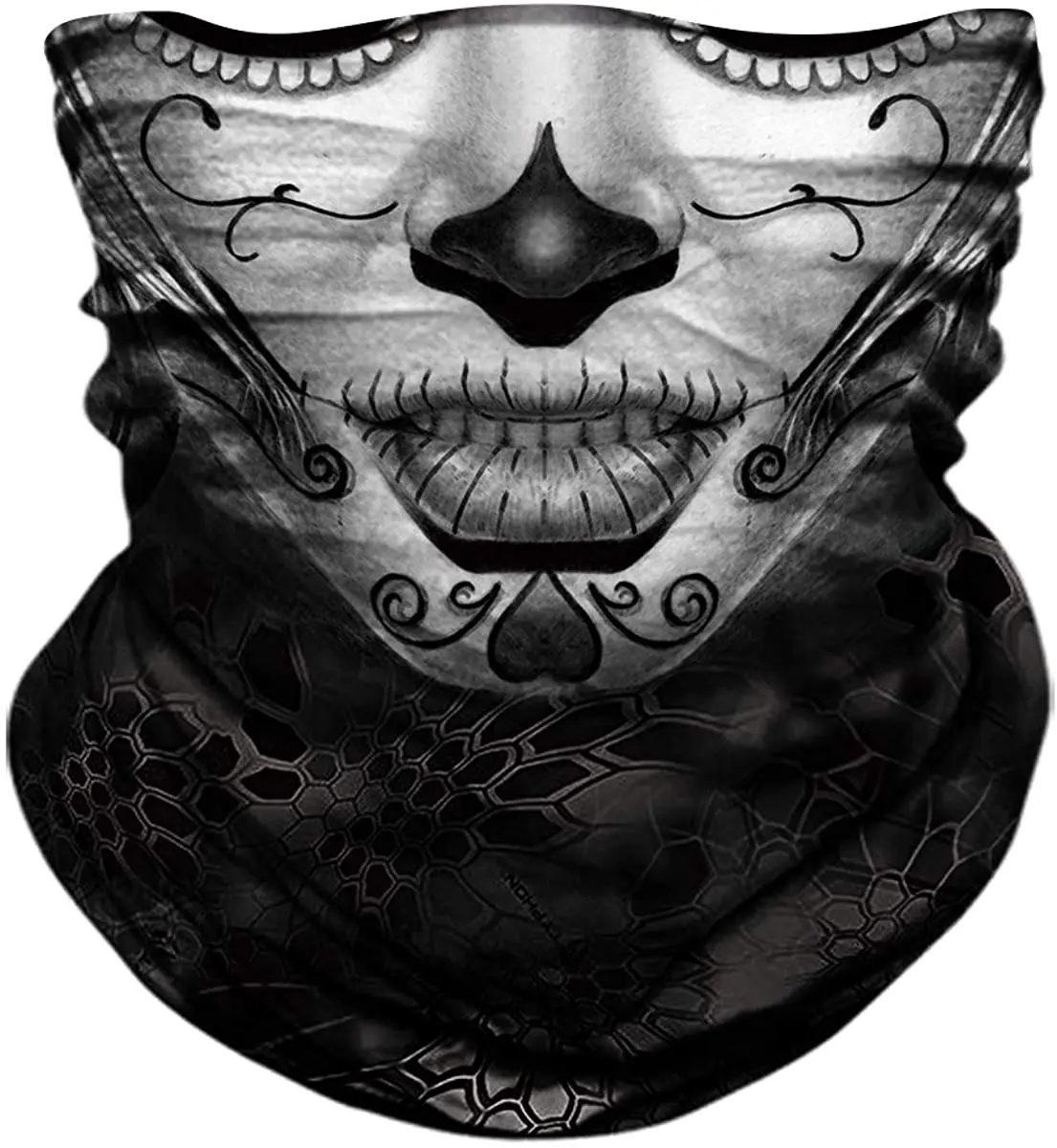 

Skull Seamless Neck Gaiter Shield Scarf Bandana Face Mask Seamless UV Protection for Motorcycle Cycling Riding Running Headbands