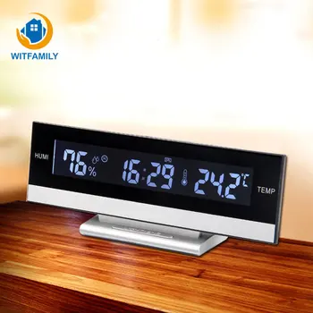 Home European Temperature Humidity Clock Electronic Battery Digital LCD Big Large Screen LED Display Electronic Alarm Clock Desk
Home European Temperature Humidity Clock Electronic Battery Digital LCD Big Large Screen LED Display Electronic Alarm Clock Desk
