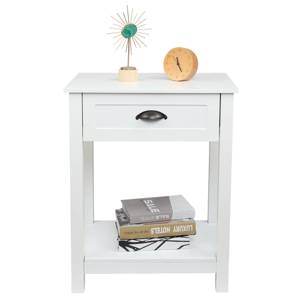 FCH Nightstand Side End Table for Living Room and Bedroom with 1-Drawer and Storage Shelf White In Stock
FCH Nightstand Side End Table for Living Room and Bedroom with 1-Drawer and Storage Shelf White In Stock