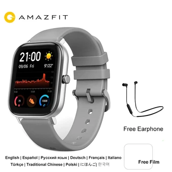 In stock Global Version Amazfit GTS Smart Watch 5ATM Waterproof Swimming Smartwatch 14 Days Battery Music Control for Android
In stock Global Version Amazfit GTS Smart Watch 5ATM Waterproof Swimming Smartwatch 14 Days Battery Music Control for Android