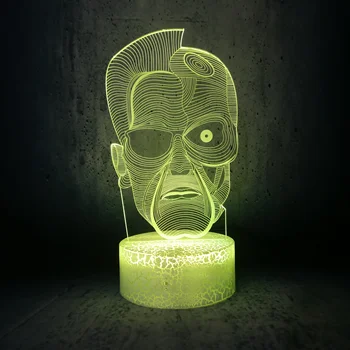 Terminator Arnold Schwarzenegger Shape lamp movie role night light muscle man bulb room decor boys gifts desk lighting
Terminator Arnold Schwarzenegger Shape lamp movie role night light muscle man bulb room decor boys gifts desk lighting