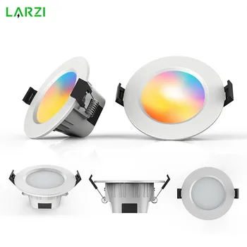 Bluetooth Smart LED Downlight Dimming Round Spot Light 5W 9W RGB Color Changing Warm Cold light Work with Alexa Google Home 
Bluetooth Smart LED Downlight Dimming Round Spot Light 5W 9W RGB Color Changing Warm Cold light Work with Alexa Google Home