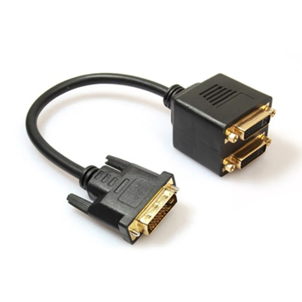 Video Adapter Y Splitter Cable DVI-A Male to VGA HD15 Female /& DVI-A Female