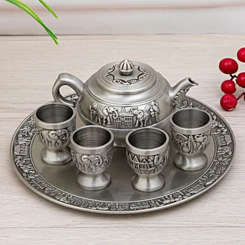 New European Style Metal Retro Elephant Teapot Tea Cup Set Household Bronze Handicraft Teaware Sets Wine Sets Wedding Gifts
New European Style Metal Retro Elephant Teapot Tea Cup Set Household Bronze Handicraft Teaware Sets Wine Sets Wedding Gifts