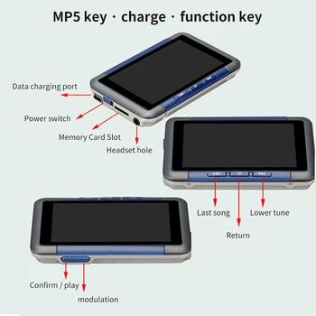 3 Inch Recorder Mini HD Video Music LCD Screen Multimedia Metal Multifunctional MP5 Player USB Charging E Book MP4 FM Radio
3 Inch Recorder Mini HD Video Music LCD Screen Multimedia Metal Multifunctional MP5 Player USB Charging E Book MP4 FM Radio