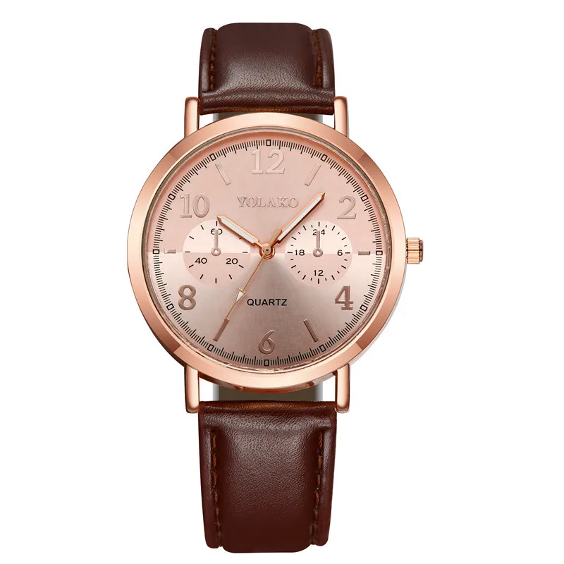 Hot Selling Watch Fashion Creative with Numbers Fake Three-Eyed Six-pin Belt Women's Quartz Watch
Hot Selling Watch Fashion Creative with Numbers Fake Three-Eyed Six-pin Belt Women's Quartz Watch