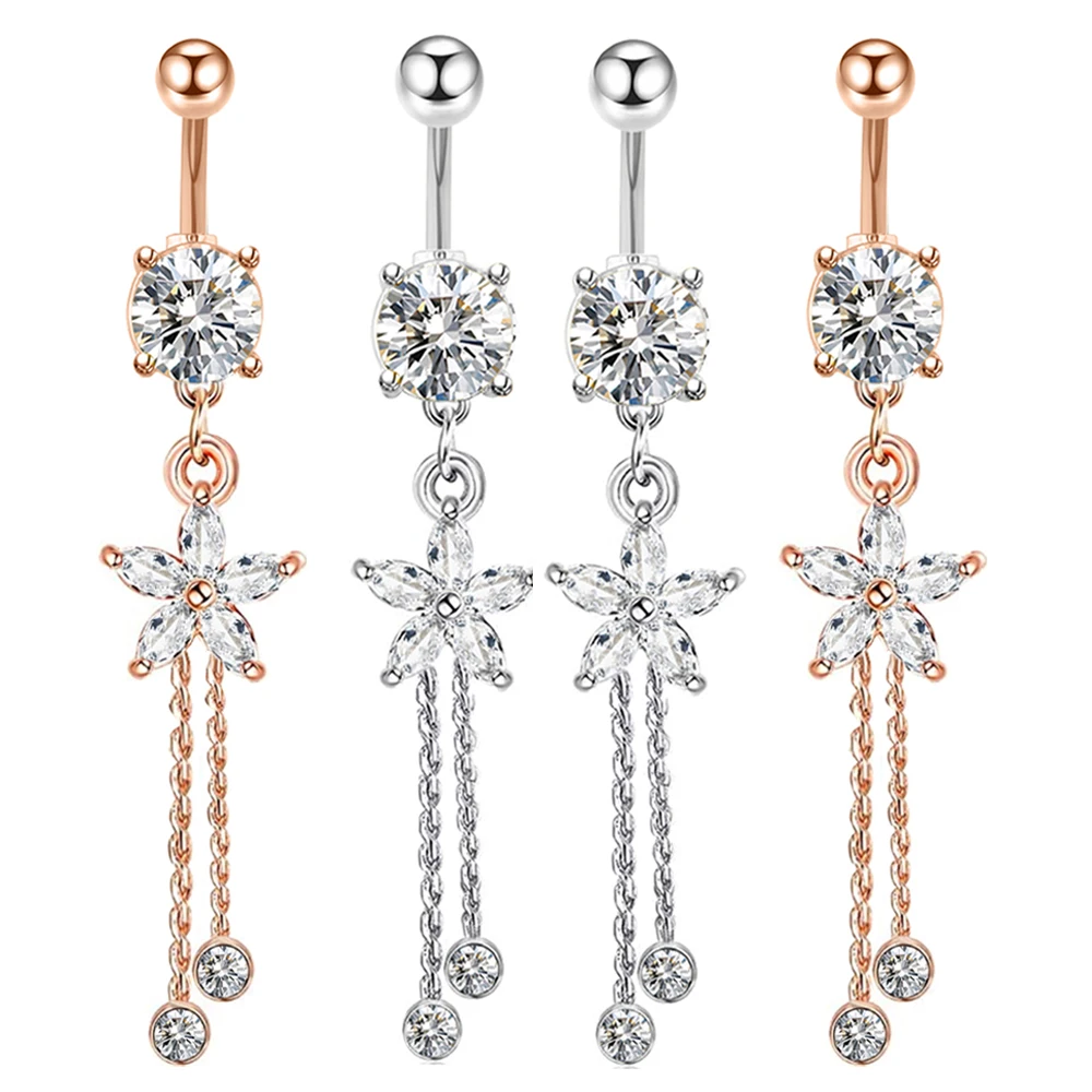Surgical Steel Butterfly Belly Button Piercing Ring 14G Flower Belly Ring Crystal Navel Piercing Sexy Flower Navel Bar Lot
Surgical Steel Butterfly Belly Button Piercing Ring 14G Flower Belly Ring Crystal Navel Piercing Sexy Flower Navel Bar Lot