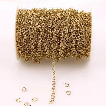 100mm/lot Stainless Steel Gold Open Jump Rings Direct 4 5 6 8mm Split Rings Connectors for DIY Jewelry Ewelry Findings Making
100mm/lot Stainless Steel Gold Open Jump Rings Direct 4 5 6 8mm Split Rings Connectors for DIY Jewelry Ewelry Findings Making