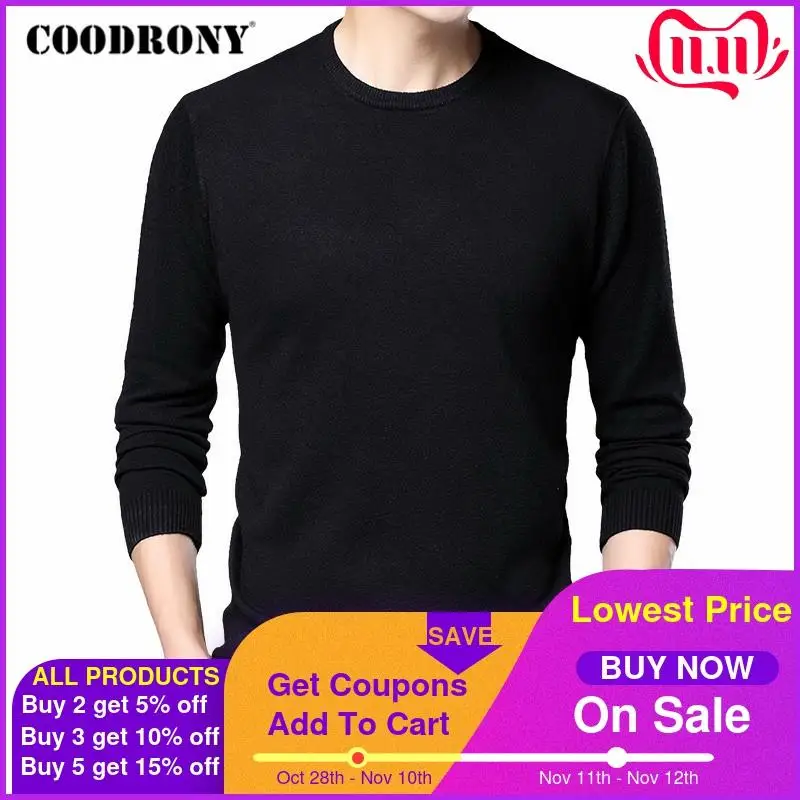 COODRONY Brand Sweater Men Clothing 2020 Autumn Winter Casual O-Neck Pull Homme Soft Warm Pullover Men Pure Color Kintwear C1160
COODRONY Brand Sweater Men Clothing 2020 Autumn Winter Casual O-Neck Pull Homme Soft Warm Pullover Men Pure Color Kintwear C1160