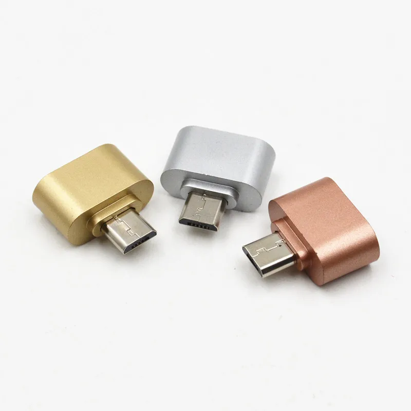 Новый Металлический Мини Micro USB к OTG адаптер 2 0 конвертер для Samsung Xiaomi LG Sony HTC Huawei Meizu