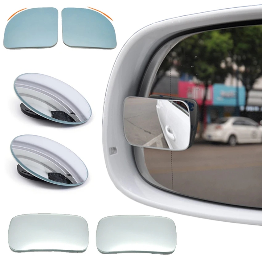 Безрамное Автомобильное Зеркало для слепых зон широкоугольное регулируемое на
