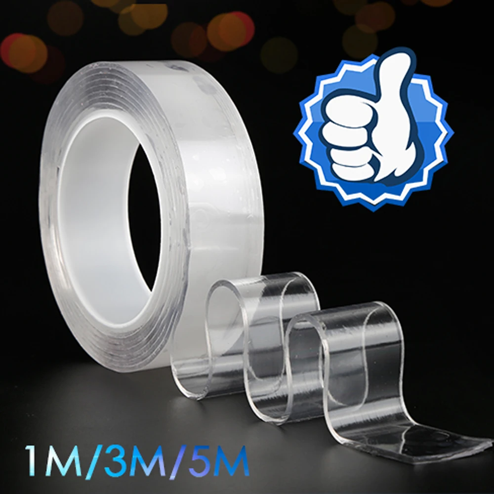 1/2/ 3 /5 m Nano Double side Adhesive Tape Nano-free magic Two side Adhesive , Double-Sided No Traces Washable Adhesive Tape
1/2/ 3 /5 m Nano Double side Adhesive Tape Nano-free magic Two side Adhesive , Double-Sided No Traces Washable Adhesive Tape