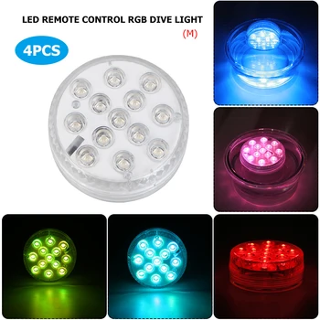 Controlled Dimmable Submersible Light Easy Carrying Swimming 13 LED RGB Remote Portable Parts for Vase Pool Pack of 4
Controlled Dimmable Submersible Light Easy Carrying Swimming 13 LED RGB Remote Portable Parts for Vase Pool Pack of 4