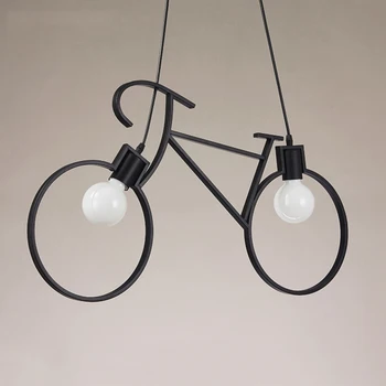 Iron Bicycle Personality Creative Pendant Lamp Vintage Chandelier E27 110V- 240V LED Edison Lamp Holder House/dining Hall Light
Iron Bicycle Personality Creative Pendant Lamp Vintage Chandelier E27 110V- 240V LED Edison Lamp Holder House/dining Hall Light