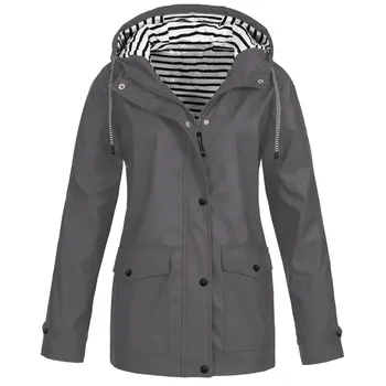 Women's Solid Rain Harajuku Jackets Outdoor Hoodied Waterproof Long Coats Overcoat Long Windbreaker Plus Size Outerwear #g2 
Women's Solid Rain Harajuku Jackets Outdoor Hoodied Waterproof Long Coats Overcoat Long Windbreaker Plus Size Outerwear #g2