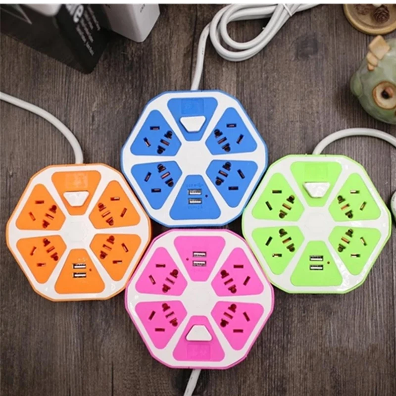 Portable USB Power Strip 4 Power Sockets+2 USB Outlets Overload Protection Extension Lead Adapter Travel USB Socket 1.5M Cable
Portable USB Power Strip 4 Power Sockets+2 USB Outlets Overload Protection Extension Lead Adapter Travel USB Socket 1.5M Cable