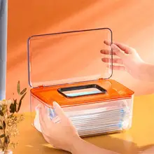 Transparent Mask Storage Box Household Living Room Tissue Box Modern Simple Wipes Storage With Spring Creative Desktop Storage
Transparent Mask Storage Box Household Living Room Tissue Box Modern Simple Wipes Storage With Spring Creative Desktop Storage