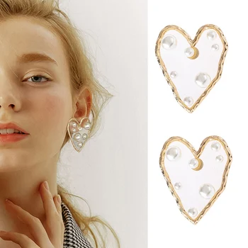 HOCOLE Boho Pearl Resin Earrings For Women Korean Geometric Heart Star Gold Pendant Drop Dangle Earrings Fashion Jewelry 2019
HOCOLE Boho Pearl Resin Earrings For Women Korean Geometric Heart Star Gold Pendant Drop Dangle Earrings Fashion Jewelry 2019