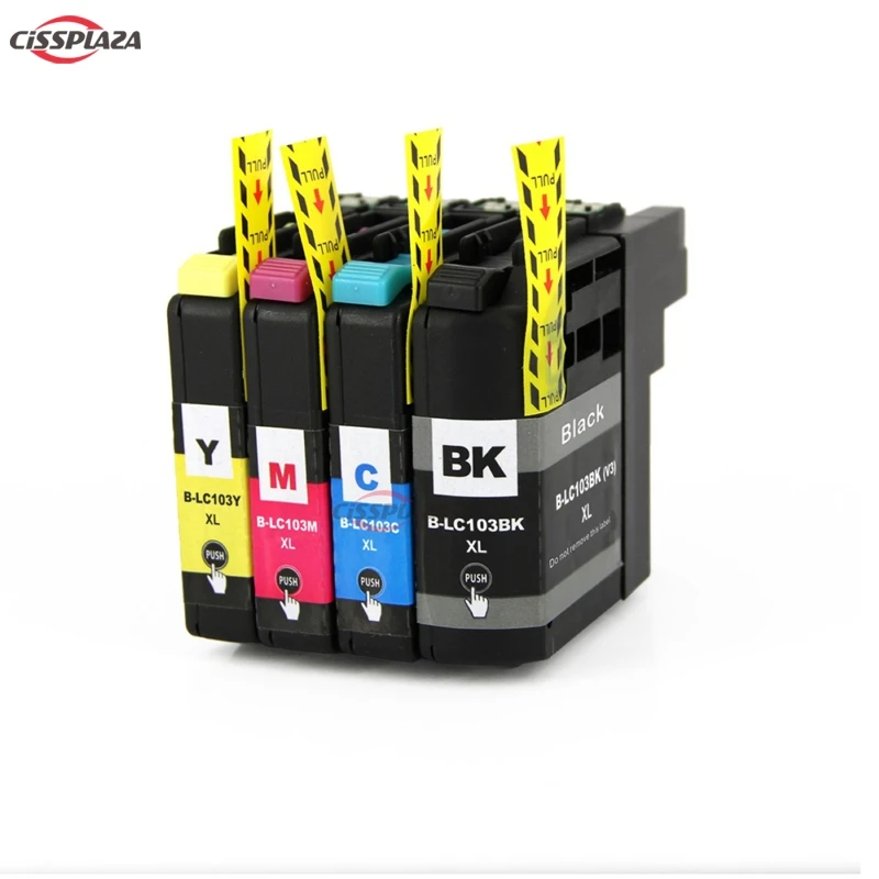 CISSPLAZA 4colors 101 LC103 ink cartridges compatible for Brother MFC-J4310DW J4410DW J4510DW J4610DW J4710DW J6520DW J6720DW
CISSPLAZA 4colors 101 LC103 ink cartridges compatible for Brother MFC-J4310DW J4410DW J4510DW J4610DW J4710DW J6520DW J6720DW