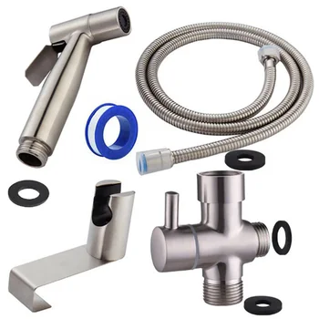 Toilet Handheld Toilet Sprayer 304 Stainless Steel Brushed Bidet Shattaf Kit Wall Plug Screw Anchor
Toilet Handheld Toilet Sprayer 304 Stainless Steel Brushed Bidet Shattaf Kit Wall Plug Screw Anchor