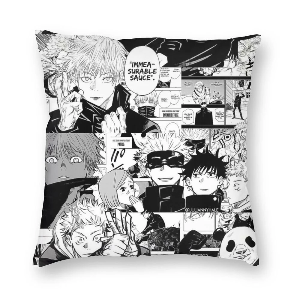 Custom Fashion Anime Jujutsu Kaisen Cushion Cover Two Side Printed Pillow Case for Car for Home Sofa Living Pillowcase
Custom Fashion Anime Jujutsu Kaisen Cushion Cover Two Side Printed Pillow Case for Car for Home Sofa Living Pillowcase