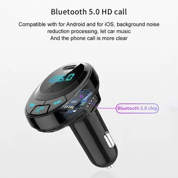DC5V Multifunctional Car Charger PD Fast Charge Bluetooth 5.0 FM Transmitter U Disk TF Card Hands-free Car Accessories Interior
DC5V Multifunctional Car Charger PD Fast Charge Bluetooth 5.0 FM Transmitter U Disk TF Card Hands-free Car Accessories Interior