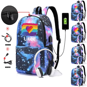 Hot App Likee Backpack USB Charge Rucksack Boys Girls School Bags Large Capacity Men and Women Travel Laptop Anti-theft Bag
Hot App Likee Backpack USB Charge Rucksack Boys Girls School Bags Large Capacity Men and Women Travel Laptop Anti-theft Bag