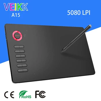 Graphics Drawing Tablet A15 for Illustrator dibujo digital Large Active Area Digital Drawing Pad with 8192 Levels Passive Pen
Graphics Drawing Tablet A15 for Illustrator dibujo digital Large Active Area Digital Drawing Pad with 8192 Levels Passive Pen