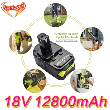 High Capacity New 18V 12800mAh Li-Ion For Ryobi Hot P108 RB18L40 Rechargeable Battery Pack Power Tool Battery Ryobi ONE+Hot sell
High Capacity New 18V 12800mAh Li-Ion For Ryobi Hot P108 RB18L40 Rechargeable Battery Pack Power Tool Battery Ryobi ONE+Hot sell