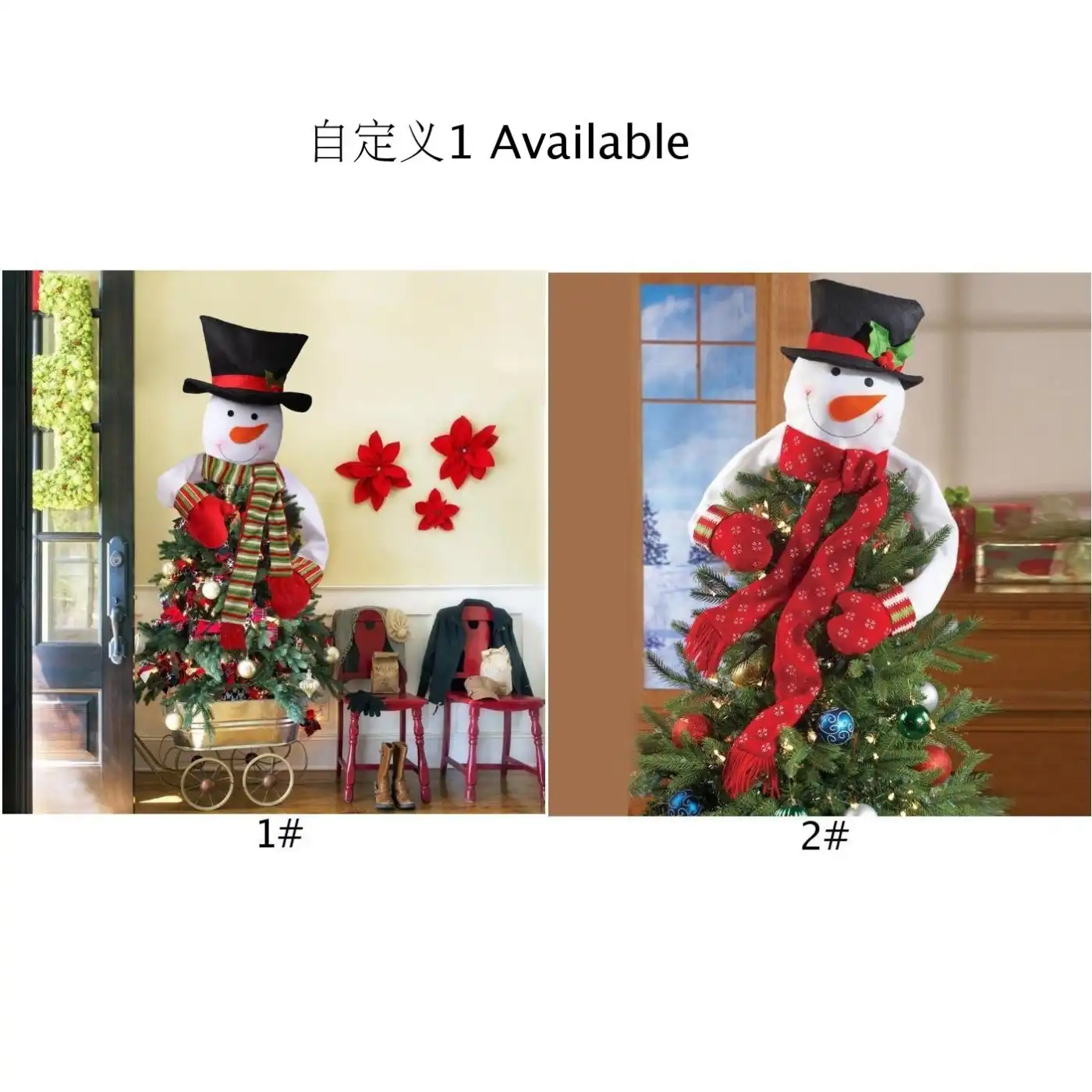 1 x christmas ornaments gift santa claus snowman tree toy xmas