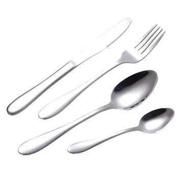4Set 16Pcs Dinnerware Set 304 Stainless Steel Cutlery Set Knife Fork Spoon Tableware Wedding Silverware Set Silver
4Set 16Pcs Dinnerware Set 304 Stainless Steel Cutlery Set Knife Fork Spoon Tableware Wedding Silverware Set Silver