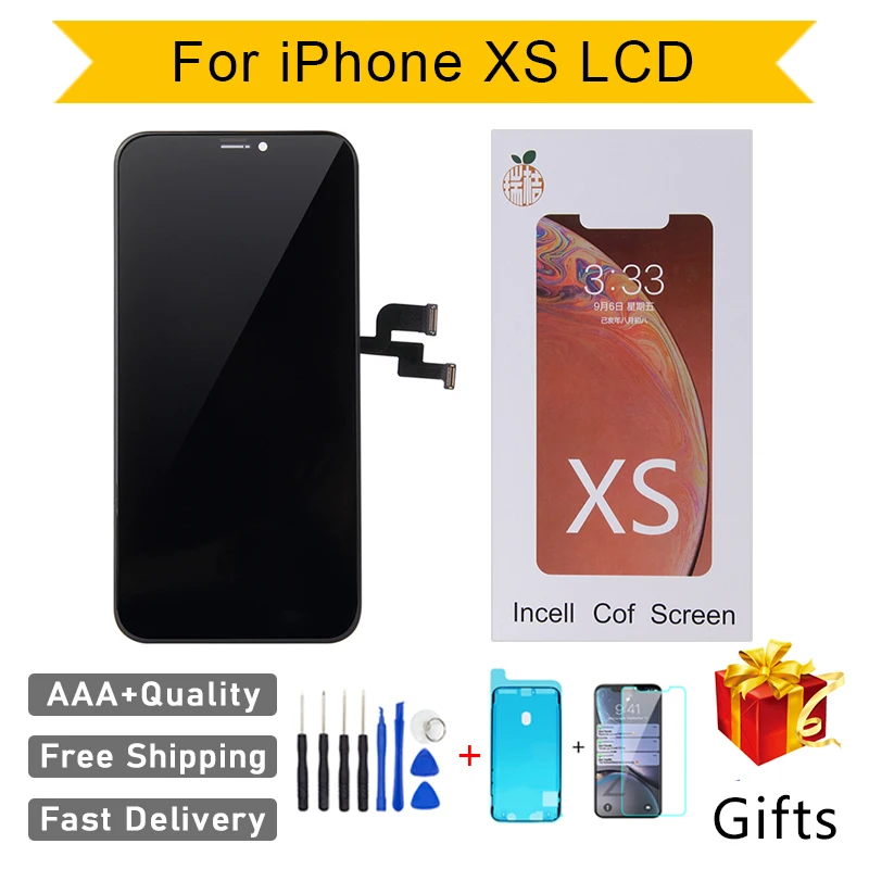 JFJVC AAA++RJ Incell 5.8 LCD for iPhone XS Screen Display Replacement Assembly Digitizer Touch Pantalla Perfect Repair Phone LCD
JFJVC AAA++RJ Incell 5.8 LCD for iPhone XS Screen Display Replacement Assembly Digitizer Touch Pantalla Perfect Repair Phone LCD