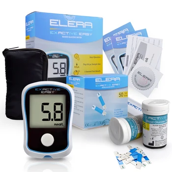 Elera Blood Suger Monitor Glycuresis Monitor Glucose Meter Medidor De Glicose With 50 Diabetic Test Strips & Lancets Glucometro
Elera Blood Suger Monitor Glycuresis Monitor Glucose Meter Medidor De Glicose With 50 Diabetic Test Strips & Lancets Glucometro