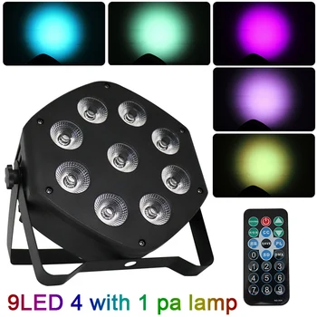 Par Light 30W 9 LED 4-in-1 Pattern Dyeing with Voice Control / DMX Master-slave / Wireless RF Remote Control for Small Party
Par Light 30W 9 LED 4-in-1 Pattern Dyeing with Voice Control / DMX Master-slave / Wireless RF Remote Control for Small Party
