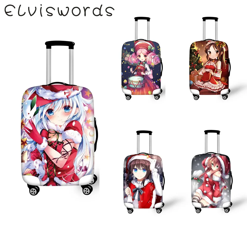 ELVIESWORDS Luggage Cover Anime girl Design Travel accessories Elastic dustproof Cover Size 18-32 inch Luggage tag funda maleta
ELVIESWORDS Luggage Cover Anime girl Design Travel accessories Elastic dustproof Cover Size 18-32 inch Luggage tag funda maleta