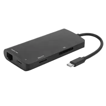 Ultrathin Multiple Interfaces USB 3.0 Hub Splitter PD USB 3.0 Type-C to 4K Hub Adapter 8-in-1 Docking Station USB-C Port
Ultrathin Multiple Interfaces USB 3.0 Hub Splitter PD USB 3.0 Type-C to 4K Hub Adapter 8-in-1 Docking Station USB-C Port