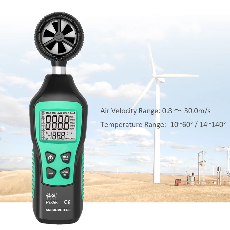 Anemometer Portable Mini Anemometro Thermometer Wind Speed Gauge Meter Windmeter 30m/s LCD Sceen Air Flow Meter
Anemometer Portable Mini Anemometro Thermometer Wind Speed Gauge Meter Windmeter 30m/s LCD Sceen Air Flow Meter