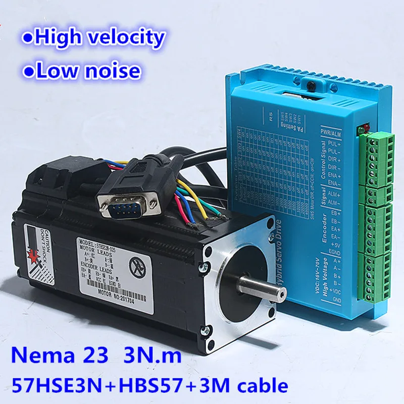 Free shipping! Nema 23 3N.m Closed Loop Stepper Motor kit servo driver HBS57 + 57HSE3N-B32 2 Phase Stepper Motor
Free shipping! Nema 23 3N.m Closed Loop Stepper Motor kit servo driver HBS57 + 57HSE3N-B32 2 Phase Stepper Motor