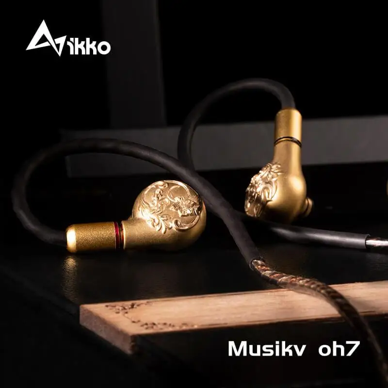 

IKKO OH7 Musikv Flagship Nano Carbon Dynamic Large Establishment MMCX Detachable HiFi Music Monitor Copper Earphone Earbuds