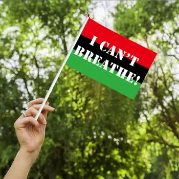10PCS I CAN'T BREATHE Handheld Flag Against Racial Discrimination Fight for Justice for Outdoor #CW
10PCS I CAN'T BREATHE Handheld Flag Against Racial Discrimination Fight for Justice for Outdoor #CW