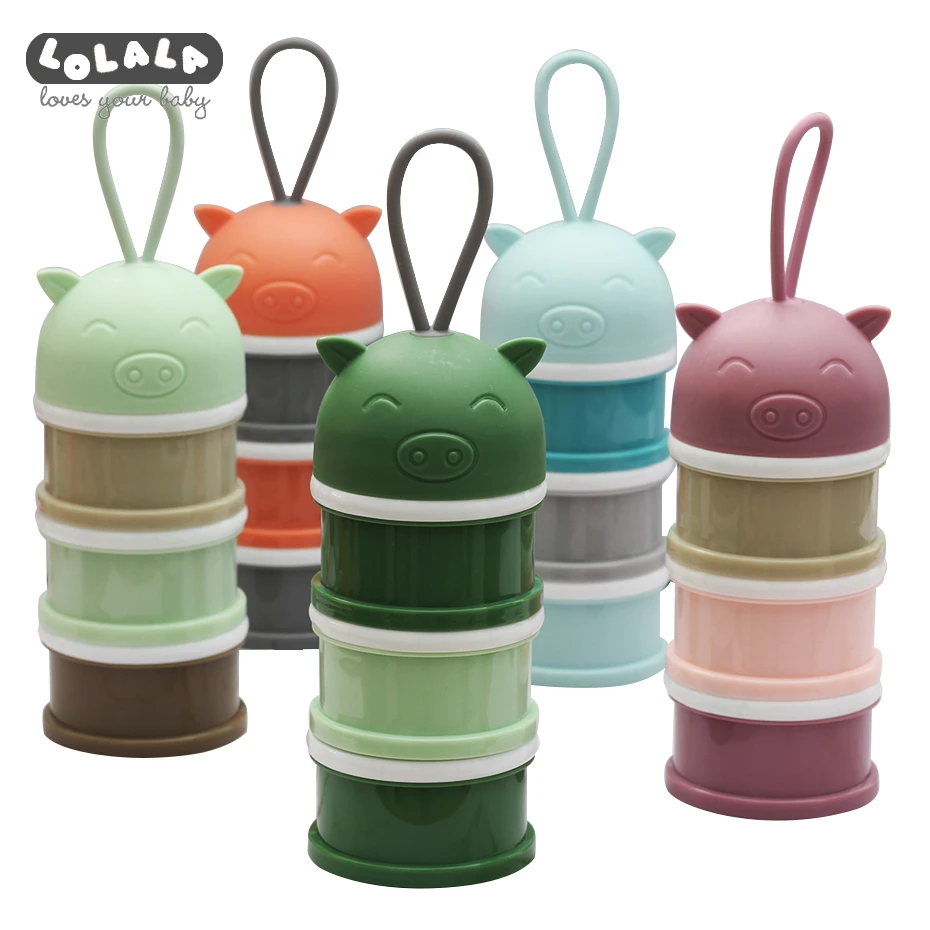 3-layer Portable Baby Food Storage Box, Cartoon Pig Grain Milk Powder Box Baby Milk Powder Box Heart-shaped Dinosaur Water Towel
3-layer Portable Baby Food Storage Box, Cartoon Pig Grain Milk Powder Box Baby Milk Powder Box Heart-shaped Dinosaur Water Towel
