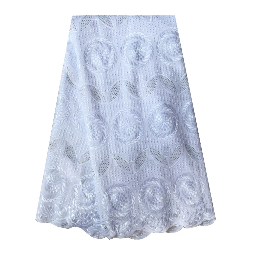 White swiss voile lace-50775